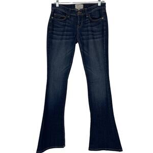 Current Elliott Medium Wash The Frontman Flare Whiskering Jeans 0/26